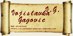 Vojislavka Gagović vizit kartica